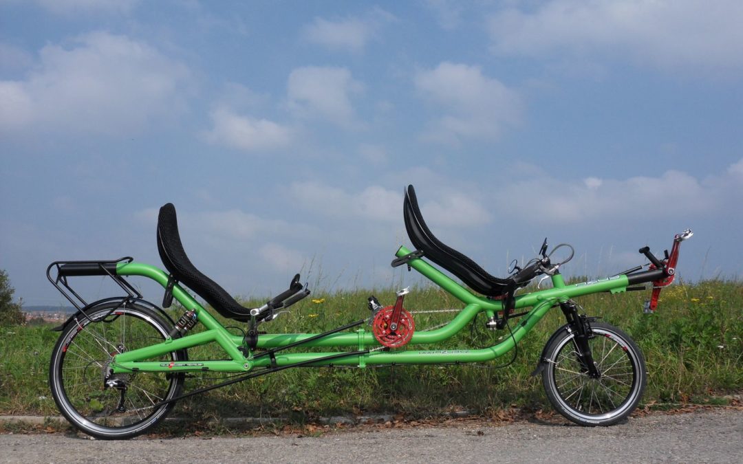 Amazing recumbent tandem for Japan