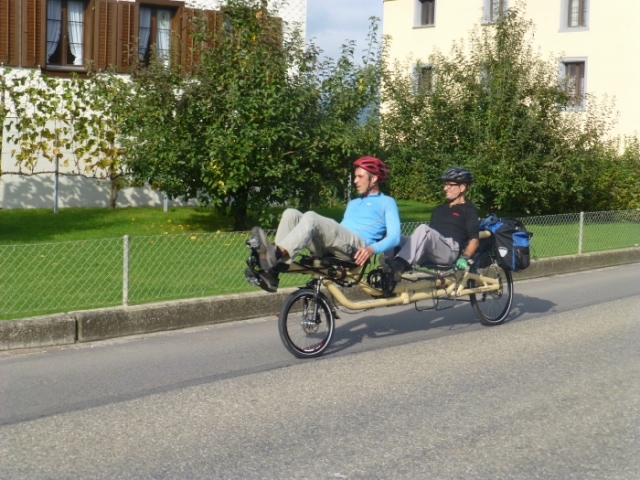 First AZUB TWIN recumbent tandem in Switzerland