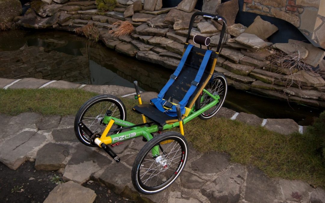 Two unique AZUB trikes for disabled riders