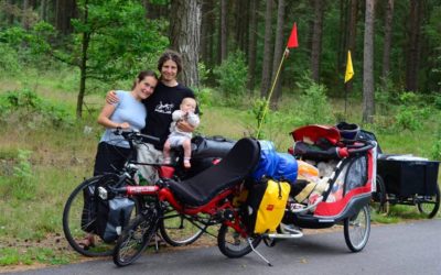 Travelling with six months old baby on AZUB Mini