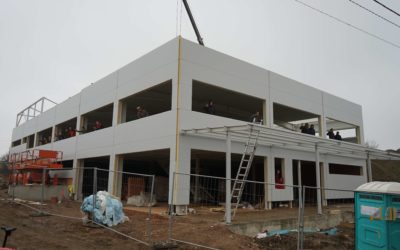 The new headquarters of the AZUB get contours