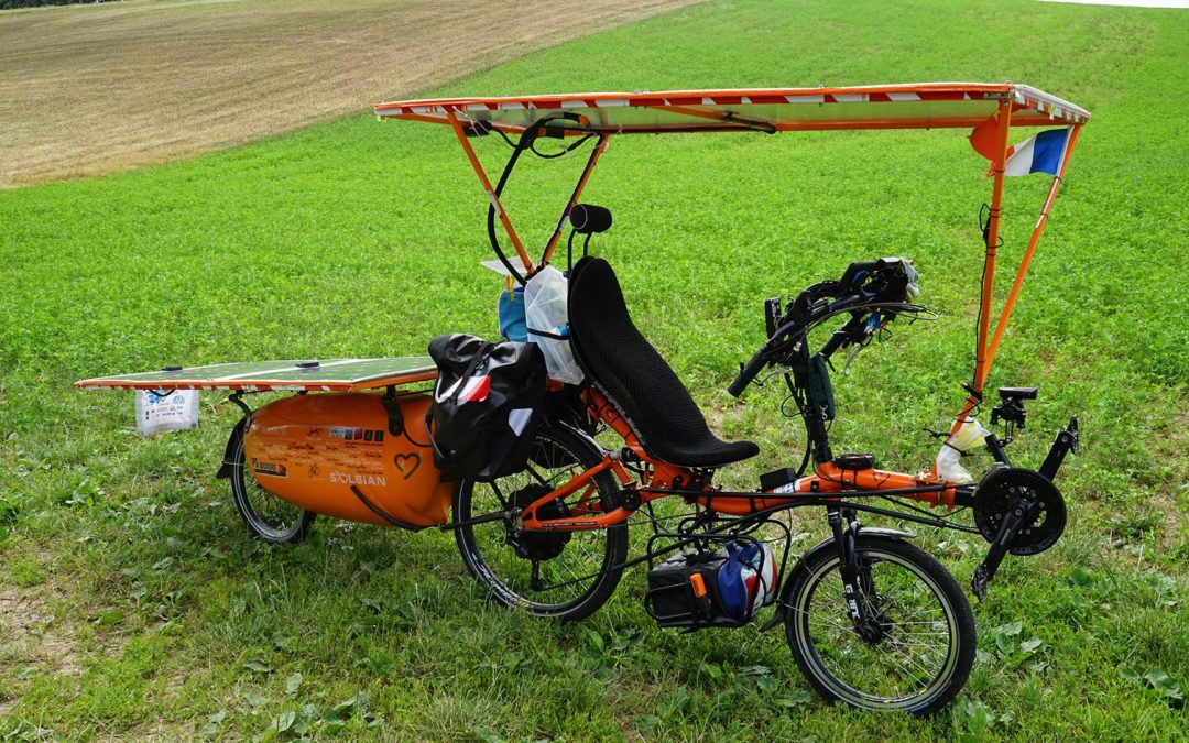 Laurent Souchet na návštěvě v AZUBu během závodu Sun Trip 2018