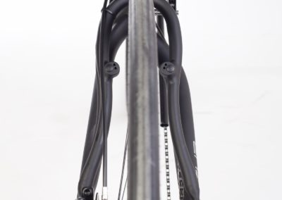 The asymmetric rear frame and swing arm