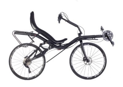 Side view of the AZUB MAX 700 recumbent bike