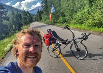Dave Cornthwaite in Colorado riding the MAX 700