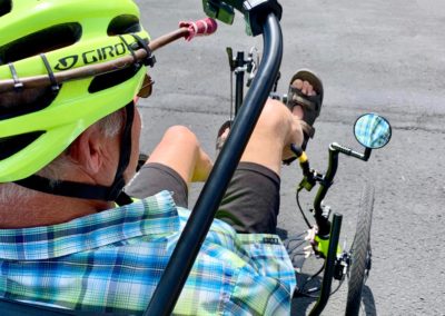 Riding bicycle without arms? Yes, it is possible!