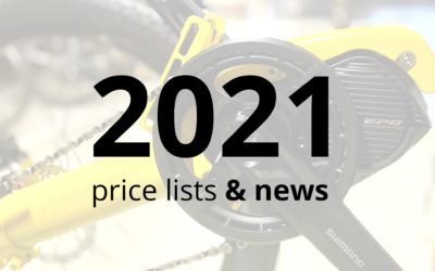 2021 price lists available and the 2021 news!
