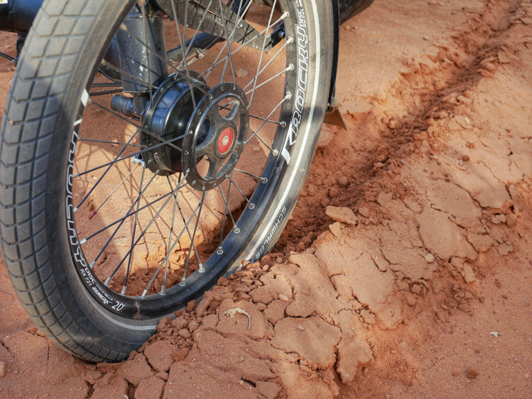 Wheels getting stuck into the sand