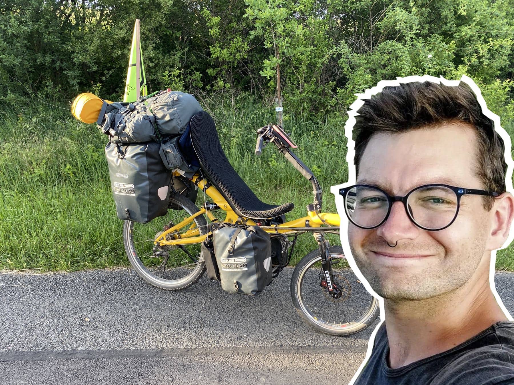 round the world tour by Jirka and his recumbent - the AZUB SIX