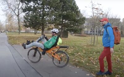 Recumbent vs. public transport in Prague, Czechia