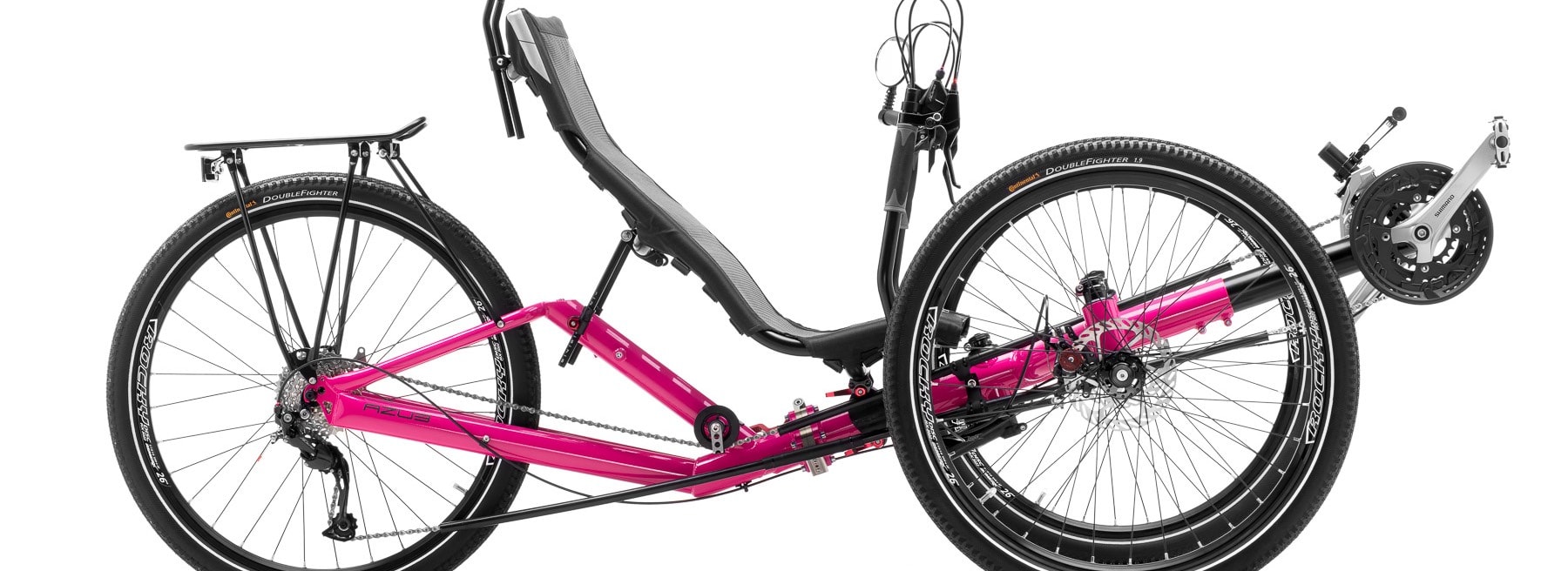 AZUB T-Tris AR - adventurous recumbent trike - big wheels