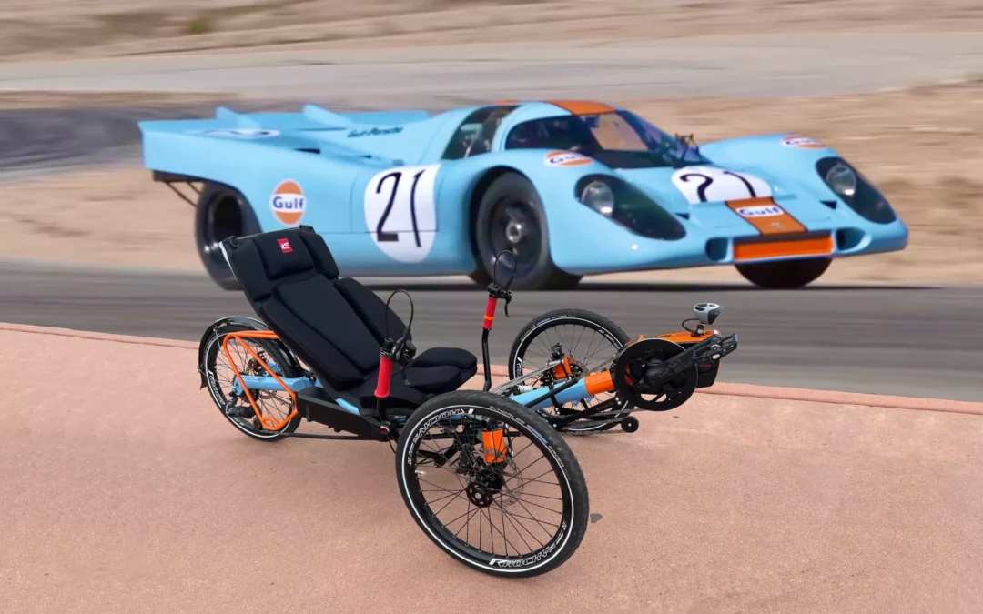 Like the Gulf Porsche 917 racing car