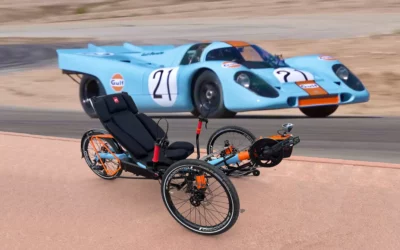 Like the Gulf Porsche 917 racing car