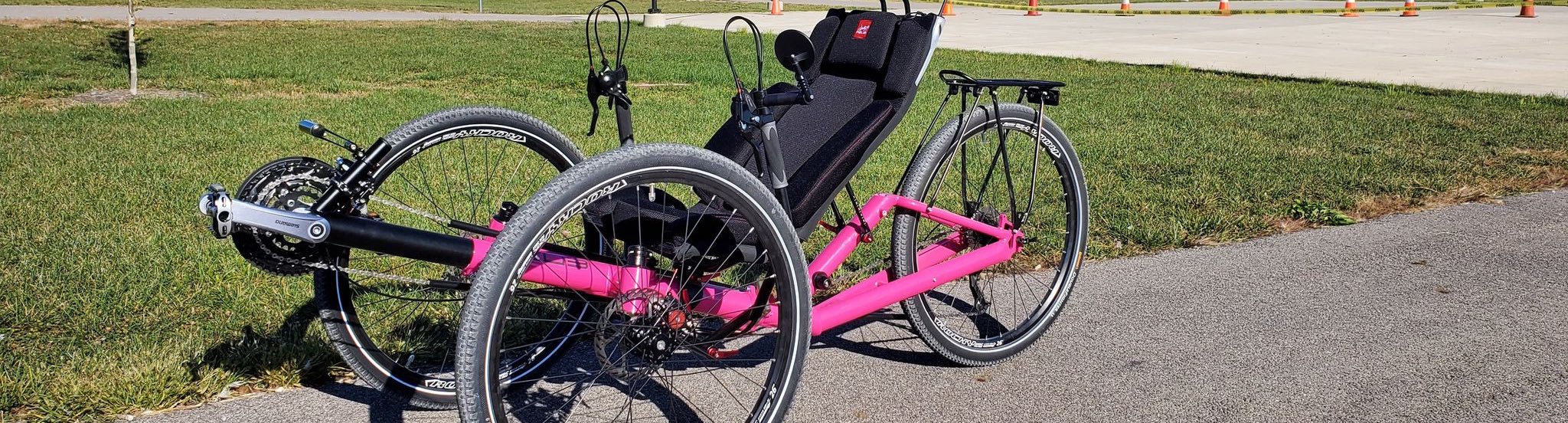 Adventure recumbent trike with big wheels - AZUB T-Tris AR