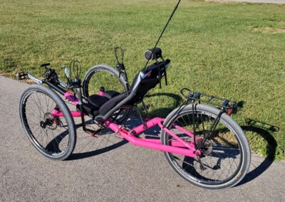 off and on the road recumbent trike from AZUB - the T-Tris AR