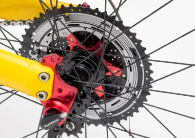 Syntace thru axle making the rear end extremely strong