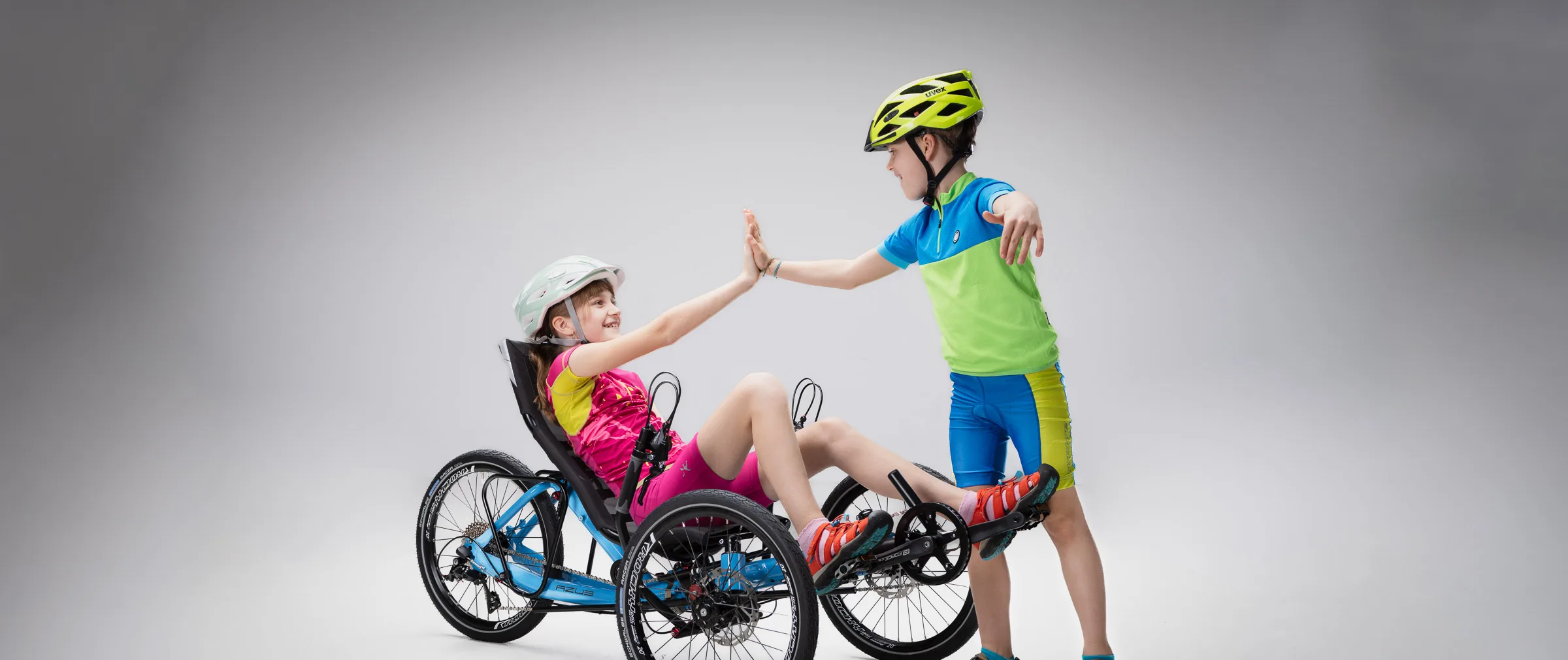 recumbent tricycle for short riders or children