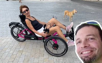 Pink AZUB T-Tris with BROSE motor in Spain