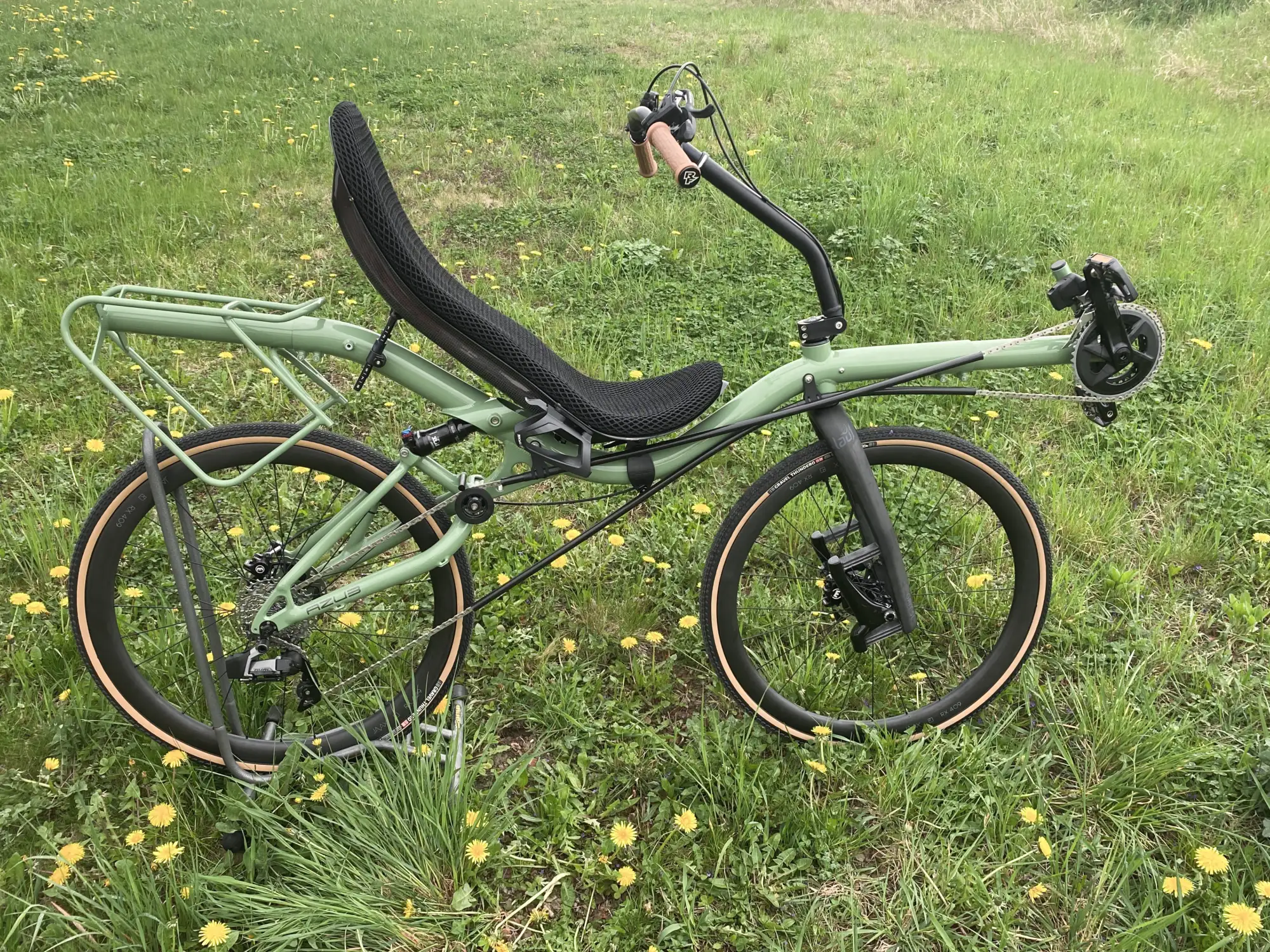 gravel-style recumbent bike from AZUB - the MAX 700