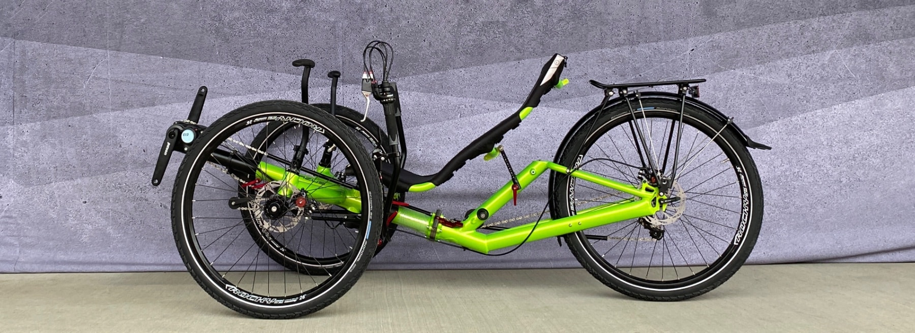 AZUB T-Tris AR adventurous recumbent trike big wheels