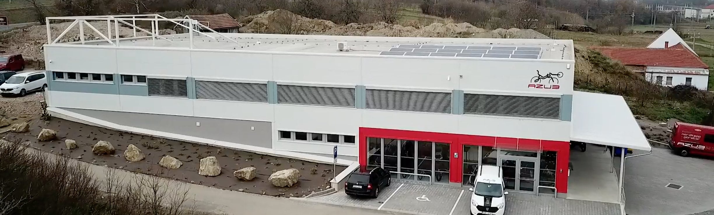 AZUB letecky zaber orez