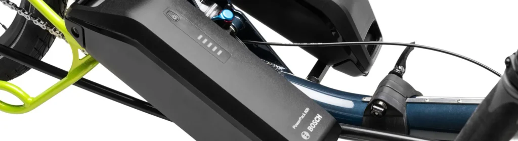 Bosch 800 Wh batteries on a recumbent trike