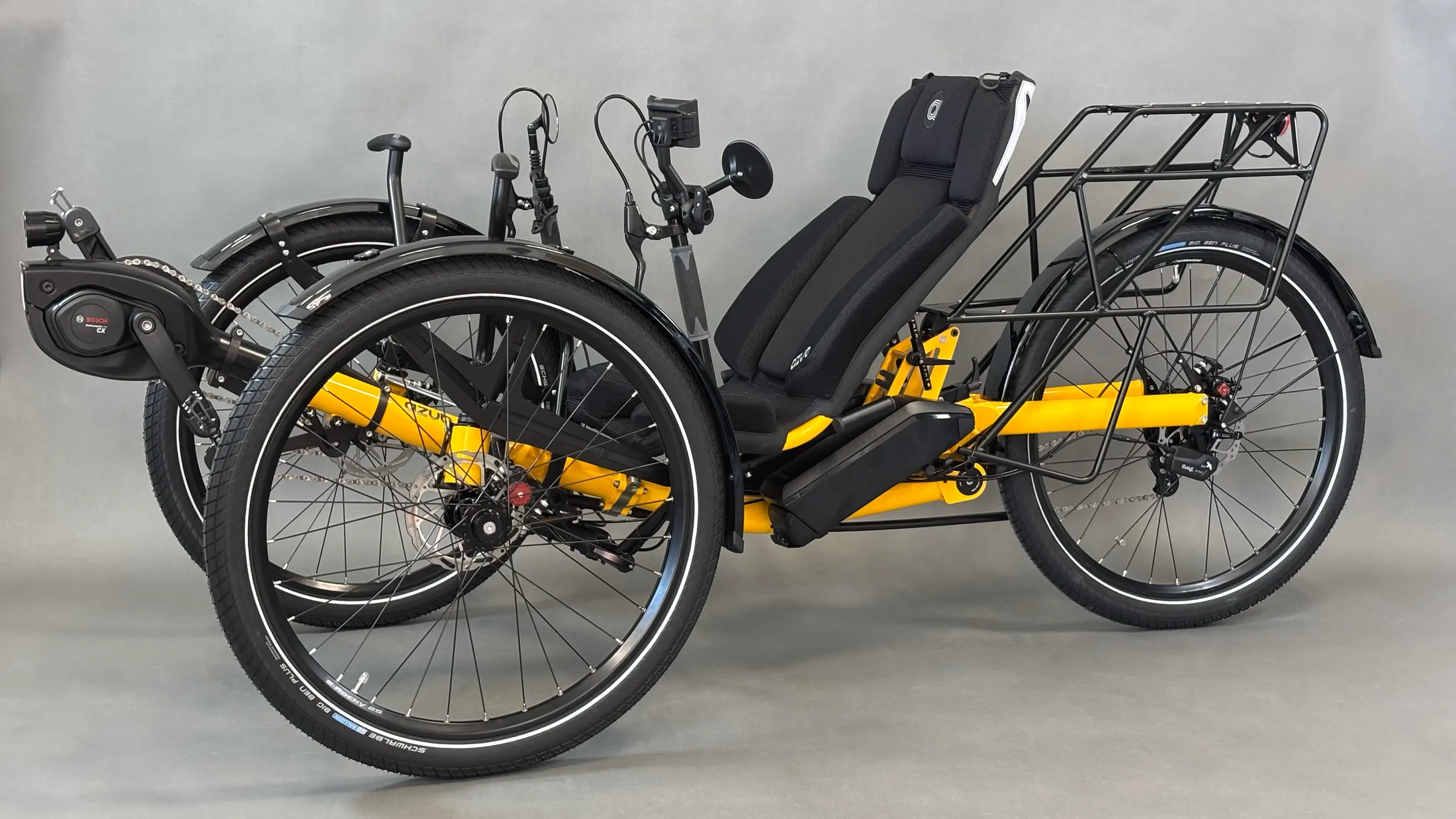 AZUB Ti-Fly X Signal Yellow Dual Battery Folding